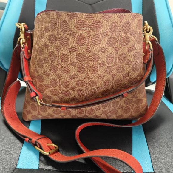 Coach Women's Cross-Body Bucket Bag C Lychee Pri - Picture 7 of 7